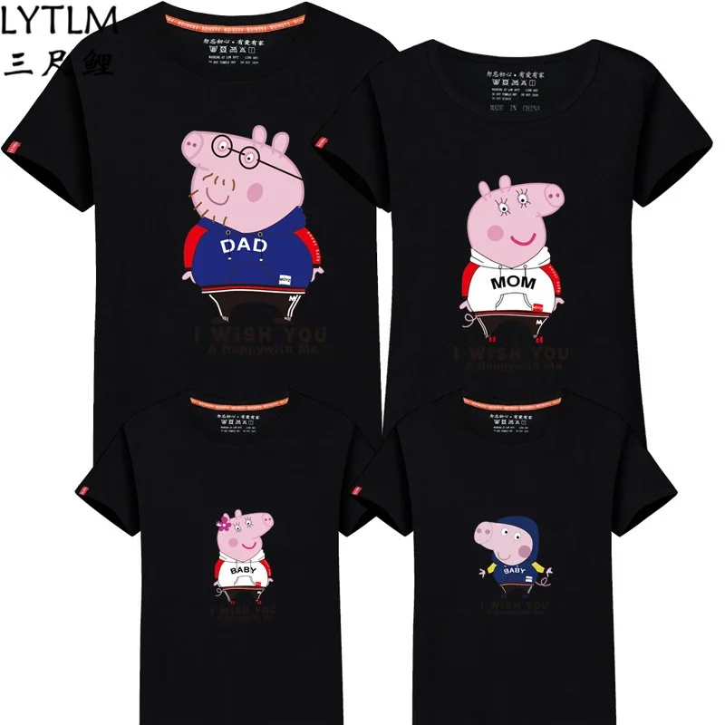 

LYTLM Summer Style Mother and Daughter Father and Son Clothes Mommy and Me Clothing Family Matching T shirts Outfits Sportwear