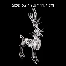 Забавные 3D акриловые животные Elaphurus Davidianus паззлы модель для взрослых и детей украшения дома развивающие игрушки подарок вручную