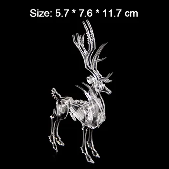 

Funny 3D Acrylic Animal Elaphurus Davidianus Puzzles Model Adult Children Home Decoration Educational Toys Gift Manually Jigsaw