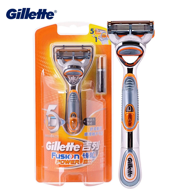 Gillette Fusion Power бритва для мужчин безопасное бритье лица 5 мощных прецизионных