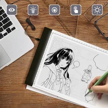 

Graphics Tablet A3 Drawing Tablet Multifunctional Waterproof Cartoon Painting Writing Copy Pads durable 2500LUX Tracing Board