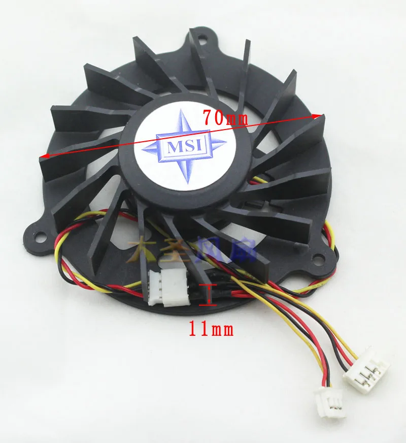 

Original for MSI 12V 2.2W GC129220VM-A graphics card fan diameter 7cm blower blade suitable for modification