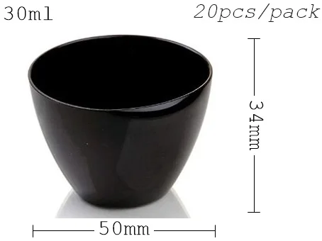 Акция-вечерние свадебные принадлежности доступная пластмассовая столовая посуда, 70*44 мм/60 мл Прозрачный лепесток десерт торт чаша, 20/упаковка - Цвет: Black