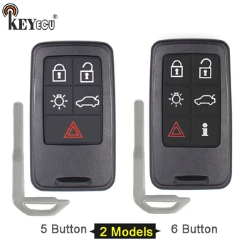 

KEYECU 10x for for Volvo S60 S80 V60 XC60 XC70 4+1 5+1 5/ 6 Button Remote Car Key Shell Case Fob FCC ID: KR55WK49266