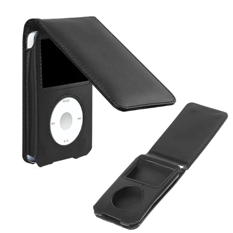 Классический 80/120/160 Гб с Съемный зажим кожаный чехол для Apple iPod