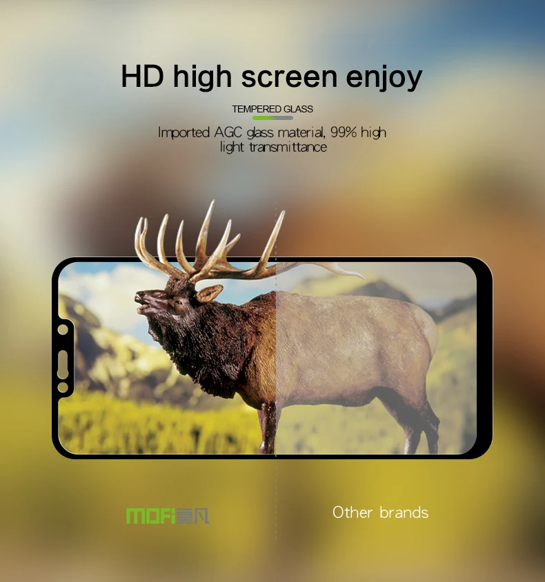 Mofi полное покрытие закаленное стекло для huawei mate 20 Lite 6,3 "протектор экрана для huawei mate 20 Lite