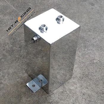 

4L Universal Oil Catch Can Fuel Surge Tank 6AN Port sturdy lightweight aluminum