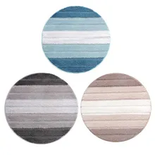 80*80 см круглый полосатые ковры для Гостиная декоративный ковер номер ковры для спальни ворсистый ковер площадь современный коврик ковер