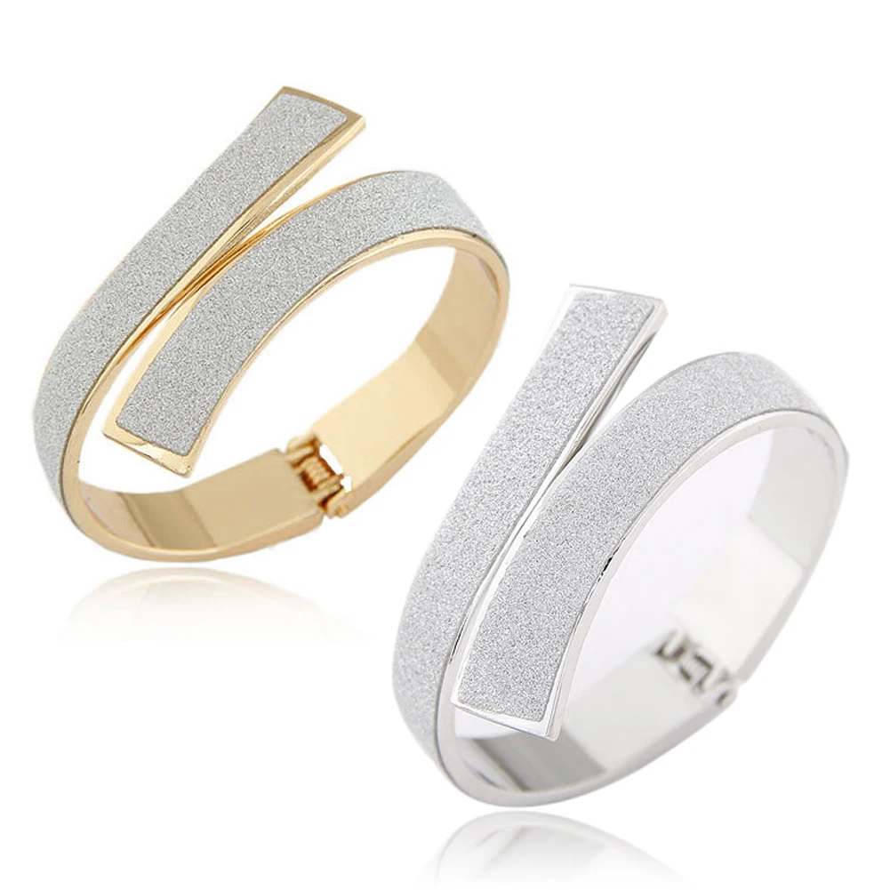 

Fashion Women's Simple Elegant Glitter Open Cuff Bracelet Bangle Jewelry Gift