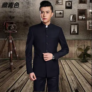 Blazer men formal dress latest coat pant designs stand collar chinese tunic suit suit men wedding suits for men's black grey tian qiong mens black wool suits latest coat pant designs chinese style stand collar slim fit groom wedding suit formal wear