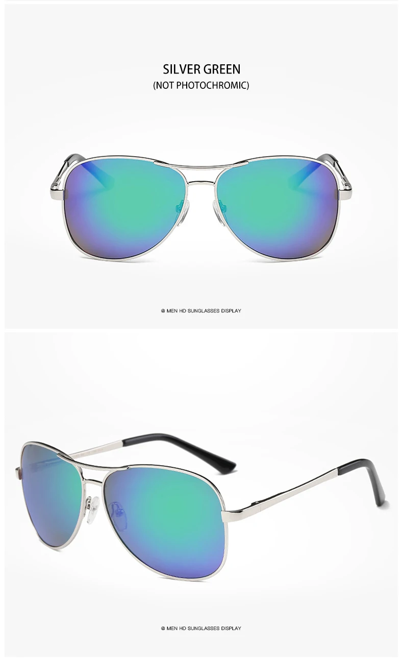 Пилот солнцезащитные очки мужские брендовые дизайнерские солнцезащитные очки женские поляризованные очки для вождения мужские фотохромные авиаторы поляризованные солнцезащитные очки
