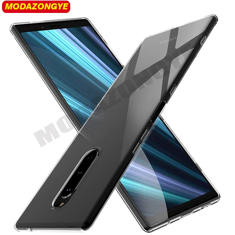 Чехол для Sony Xperia 1 чехол силиконовый мягкий прозрачный из ТПУ телефона J8110 J8170 J9110