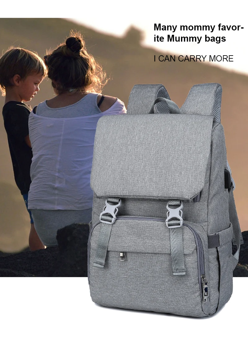 USB сумка для подгузников, рюкзак для ухода за ребенком для мамы, мокрая сумка для беременных, водонепроницаемая сумка для младенцев, сумка для пеленания