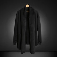 Новое поступление, мужской бархатный хлопковый кардиган для крупных мужчин, свитшот на пуговицах, верхняя одежда, большие размеры 2XL 3XL 4XL 5XL 6XL7XL 8XL