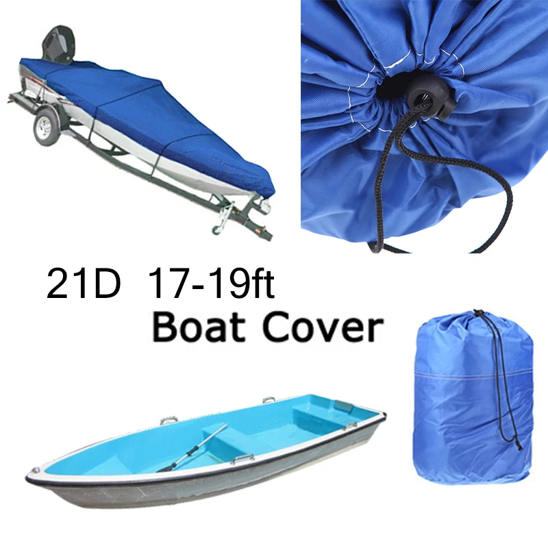 17ft-19ft 20ft-22ft сверхмощный 210D Trailerable чехол для лодки водонепроницаемый рыболовный лыжный бас скоростной катер V-shape Синий Серый чехол для лодки