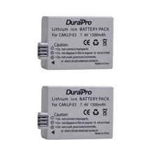 DuraPro 2Pc 1500mAh 7.4V LP-E5 LPE5 LP E5 Rechargeable Camera Battery For Canon EOS Rebel XS, Rebel T1i ,Rebel XSi ,1000D,500D