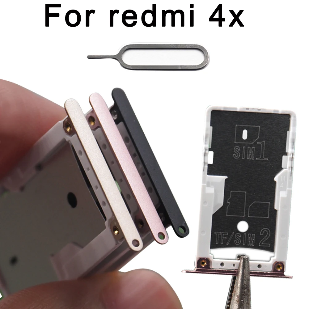 

SIM Card Tray For Xiaomi Redmi 4X SIM & SIM / TF Card Tray