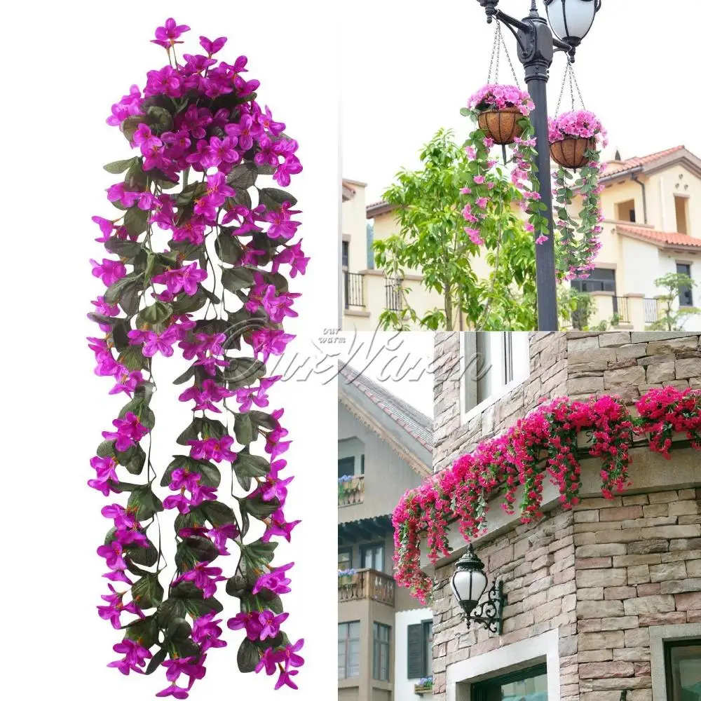 10pcs Artificial Flowers Hanging Orchid Fake Flower For 10pcs Artificial Flowers Hanging Orchid Fake Flower For Wedding Party Home Garden Decoration Yellow White Purple Pink In Dried