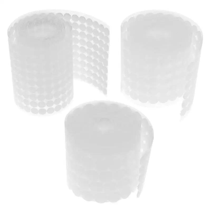 

1000Pairs Double-sided glue on Hooks and Loops Sticker strong self Adhesive dot Nylon waterproof Adhesive fastener tape home use