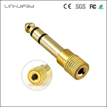 

Linhuipad J-11 6.3mm 1/4" Male plug to 3.5mm 1/8" Female Jack Stereo Headphone Audio Adapter Gold Plated 100 PCS Fast shipping