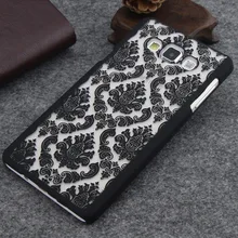 

for Samsung Galaxy A3 A5 A7 2016 J5 J7 Grand Prime G530 S3/S4/S5/S6/S6 Edge/S7 Edge Vintage Damask Flower Pattern PC Case Cover