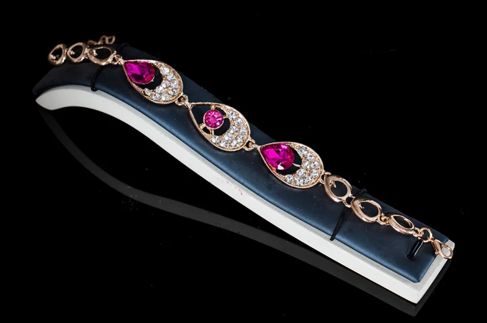 LAN дворец стекло камень модные ювелирные изделия австрийский кристалл серьги ожерелье кольцо браслет