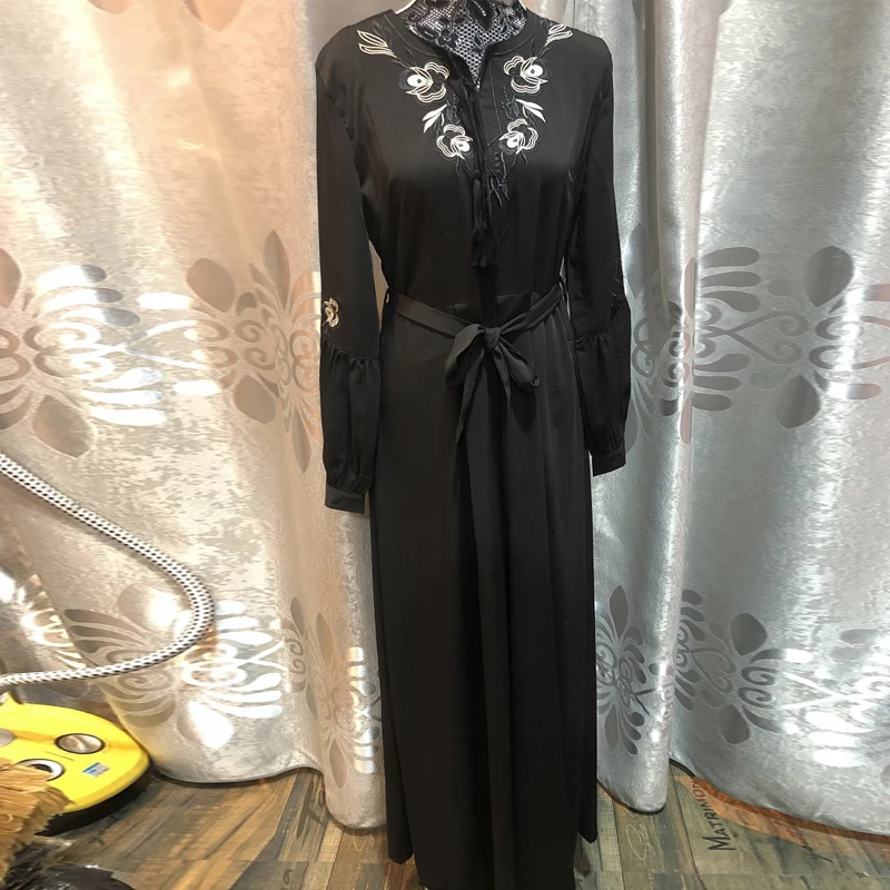 Рамадан ислам ic одежда abaya Femme Дубай Ислам Мусульманское Платье ХИДЖАБ КАФТАН Катара ОАЭ Оман Tesettur Elbise турецкие платья