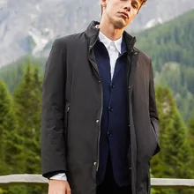 BOSIDENG пуховик для мужчин, деловая мужская повседневная верхняя одежда, теплая пуховая парка средней длины, водонепроницаемая, B80131021