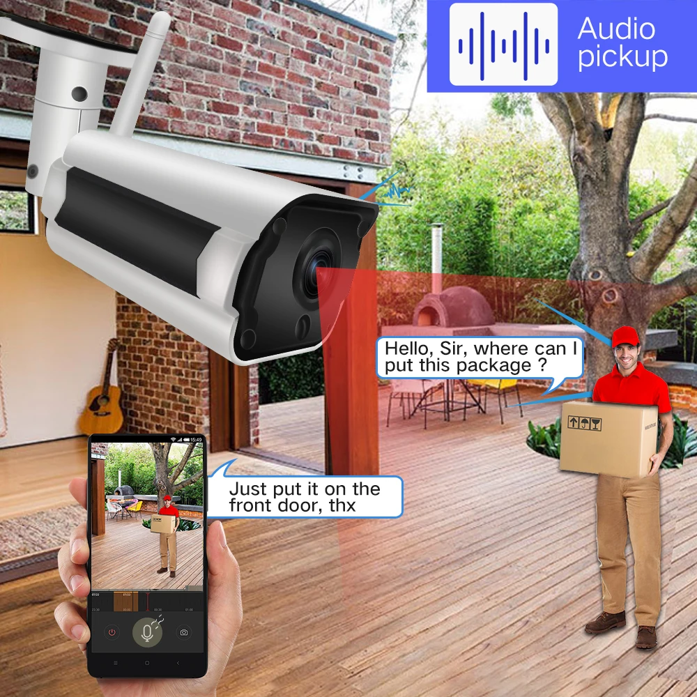 SDETER IP Camera Wifi Wireless CCTV Bullet Outdoor Waterproof 1080P 720P Night Vision IR Onvif Security Camera Two Way Audio P2P SDETER IP Camera Wifi Wireless CCTV Bullet Outdoor Waterproof 1080P 720P Night Vision IR Onvif Security Camera Two Way Audio P2P