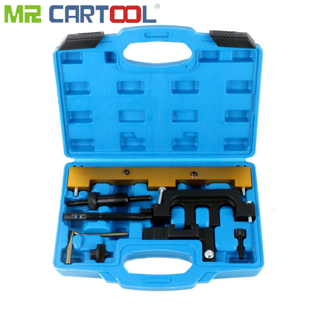 

Mr Cartool 8Pcs Engine Timing Tool Chain Kit Changing Camshafts Locking Installer Removal Tool for BMW N42 N46 N46T 320i 318i Xi
