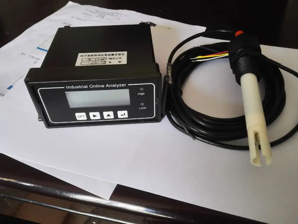 

EC-451S EC Controller industrial Conductivity Meter Tester Water Quality Monitor Control Online Analyzer 0-20/200/200us/c EC450