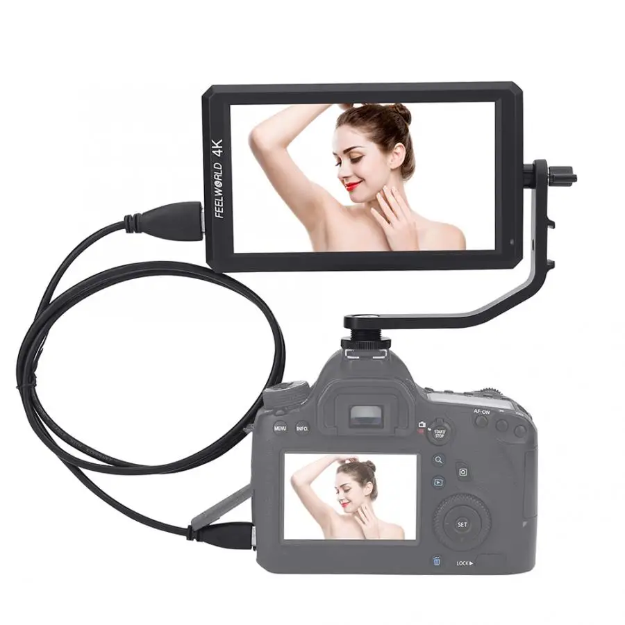 

Feelworld F6 Professional Grade Monitoring Photography Monitor 5.7"IPS 4K HDMI HD Monitor for DSLR or Mirrorless Camera
