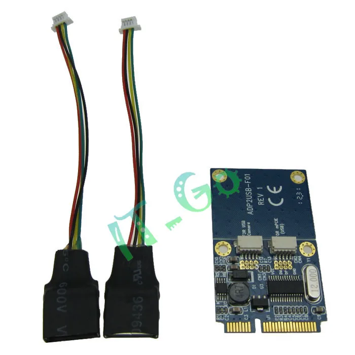 Мини PCIe для Dual USB2.0 5pin адаптер с разъемом для мини-карт ADP02401