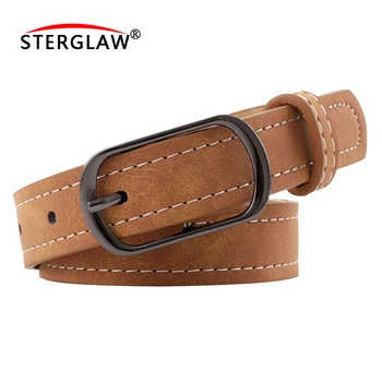 

105*2.4CM 5 colors Women belt Fashion PU Leather Metal Pin Buckle belt Party Dress Decor Waistband Women belt size 105 cm N269