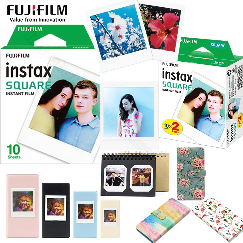 Оригинальная мгновенная пленка Fujifilm Instax Square для камер Fuji SQ10 SQ6 смартфон Share
