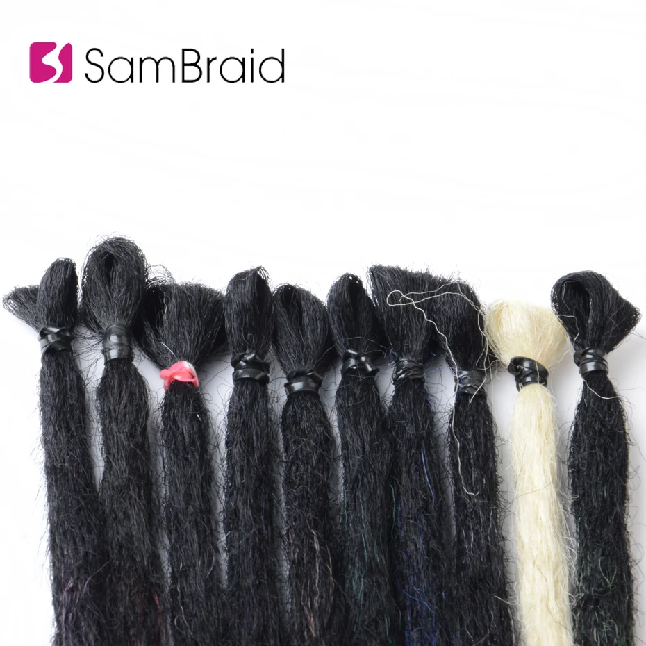 Sambraid 40 г/5 прядей/лот розовый Омбре крючком Хай ручной работы дреды вязаные