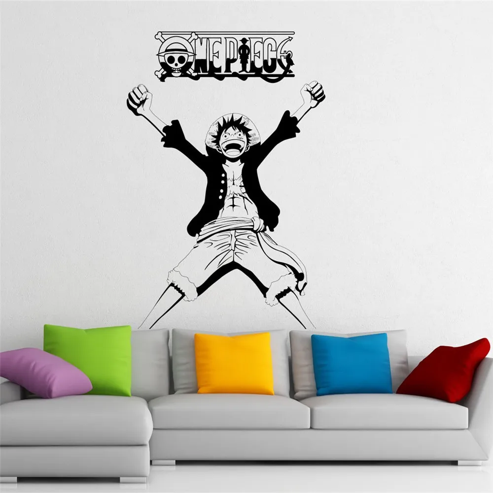 D. Luffy Wall Decal Vinyl Decal Comics Japanese Anime Cartoons home