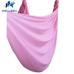 Cherry розовый 5 метров Длина летающие качели yoga антигравитации Йога-Гамак Ткань воздушная тяговым устройством для тела для похудения