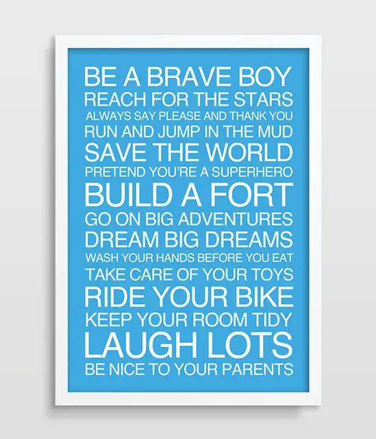 Little Boys Rules Sign Nursery Art Print Room Decor Little Boys Rules Sign Nursery Art Print Room Decor Poster Printed Picture Playroom