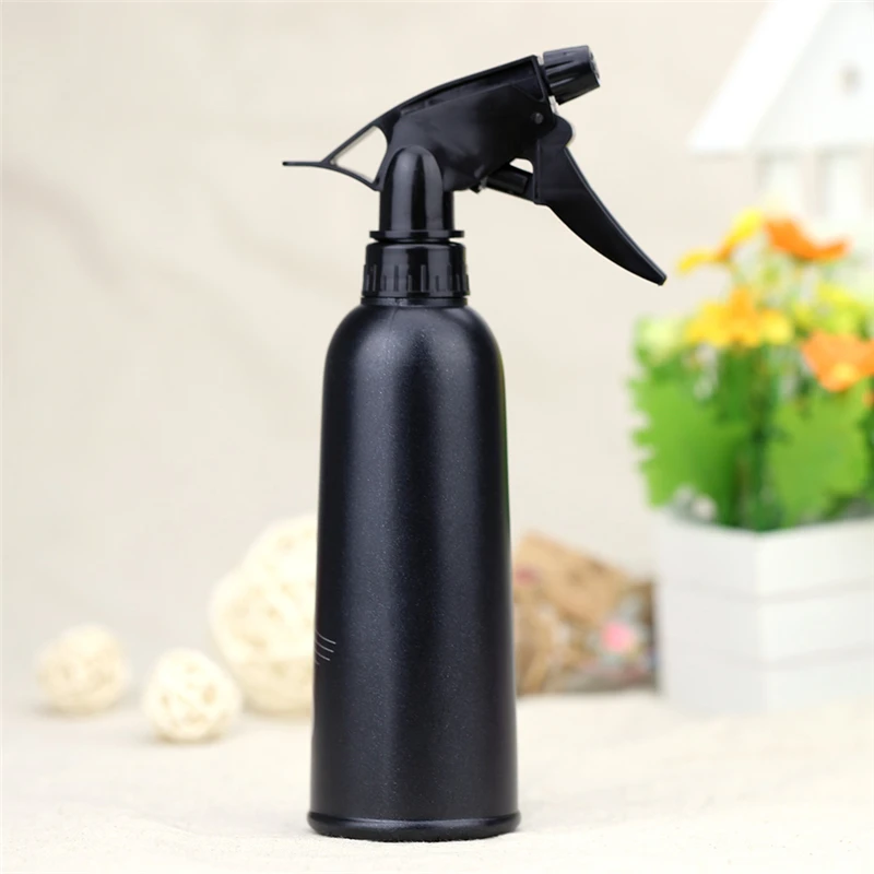 

Spray Empty Bottle Refillable Mist Perfume Atomizer With Button Salon Hydrating Styling Tools Black Hairdressing Bottle 300ml