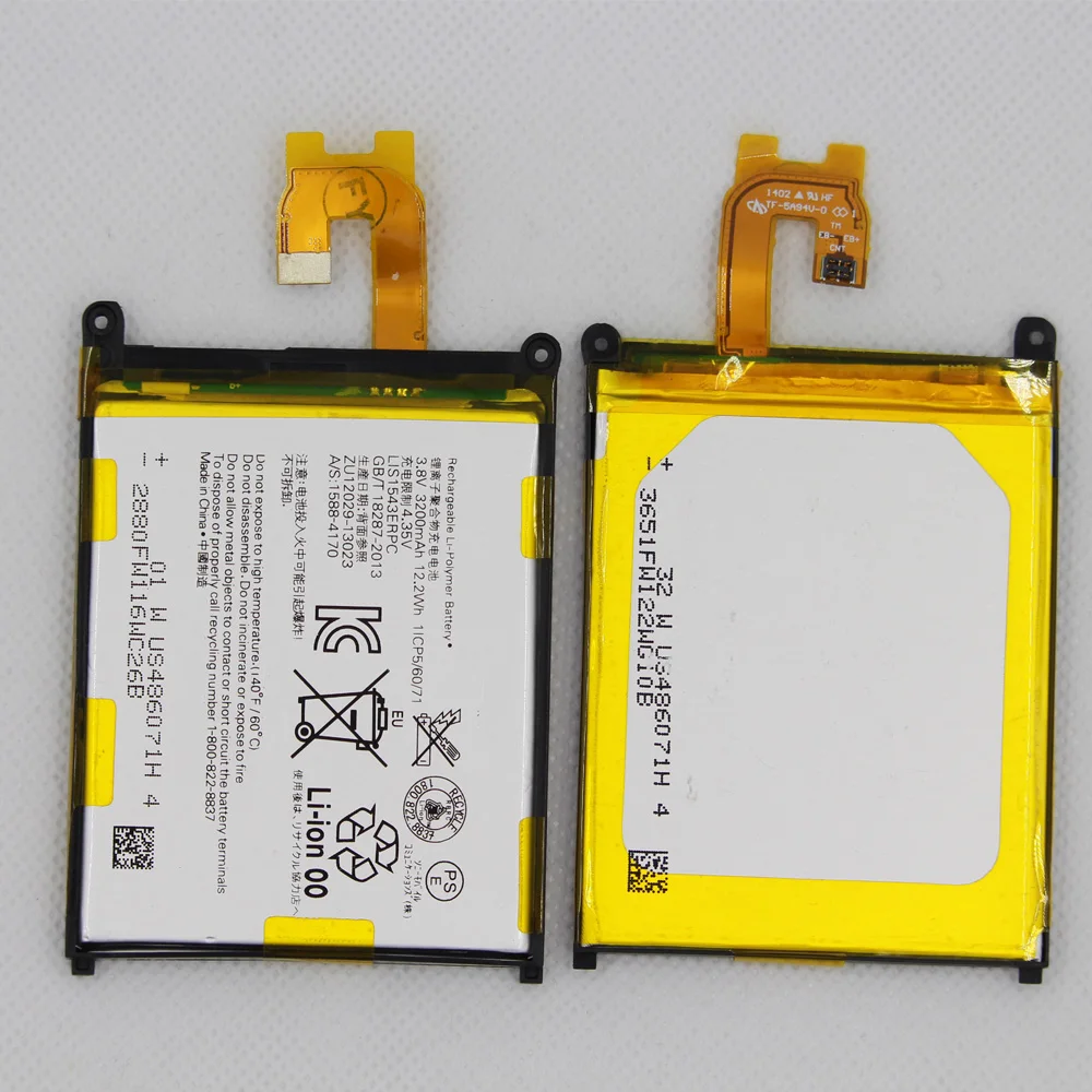 ISUNOO LIS1543ERPC Replacement Battery For SONY Xperia Z2 L50w Sirius SO-03 D6503 D6502 Phone 3200mA +tools | Мобильные телефоны и