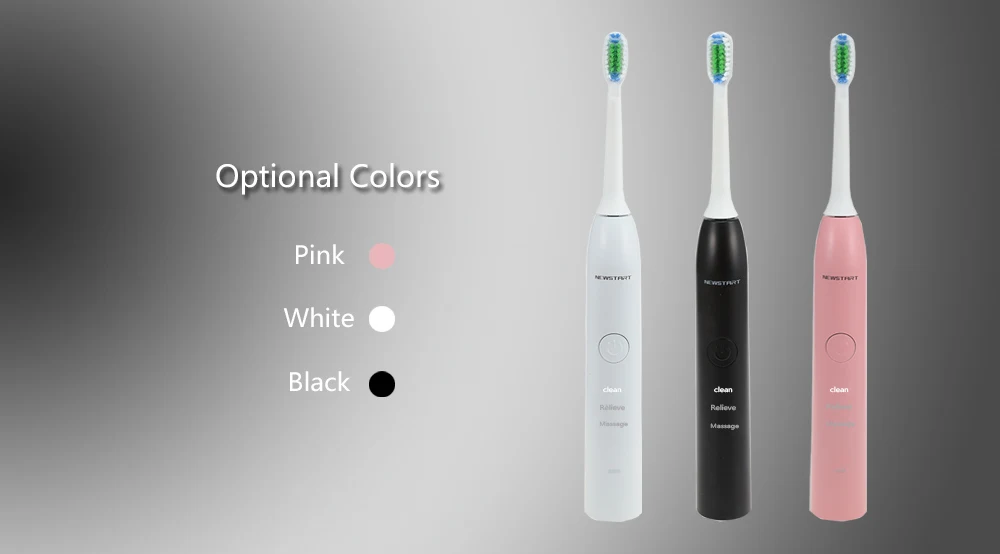 NST001 Rechargeable Sonic Electric Toothbrush with Adjustable Modes for Adults