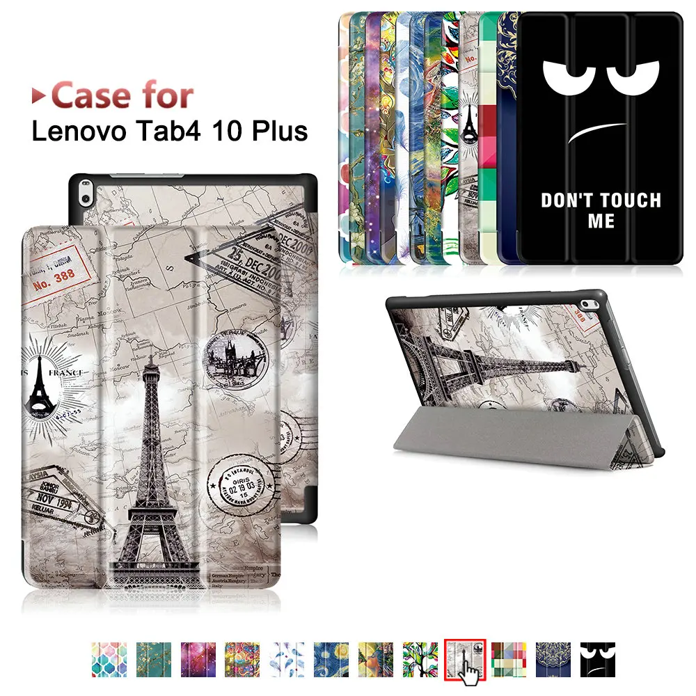

Folio Stand Leather Case For Lenovo TAB 4 10 Plus TB-X704N TB-X704F Tablet (2017 released) protective smart cover skin case