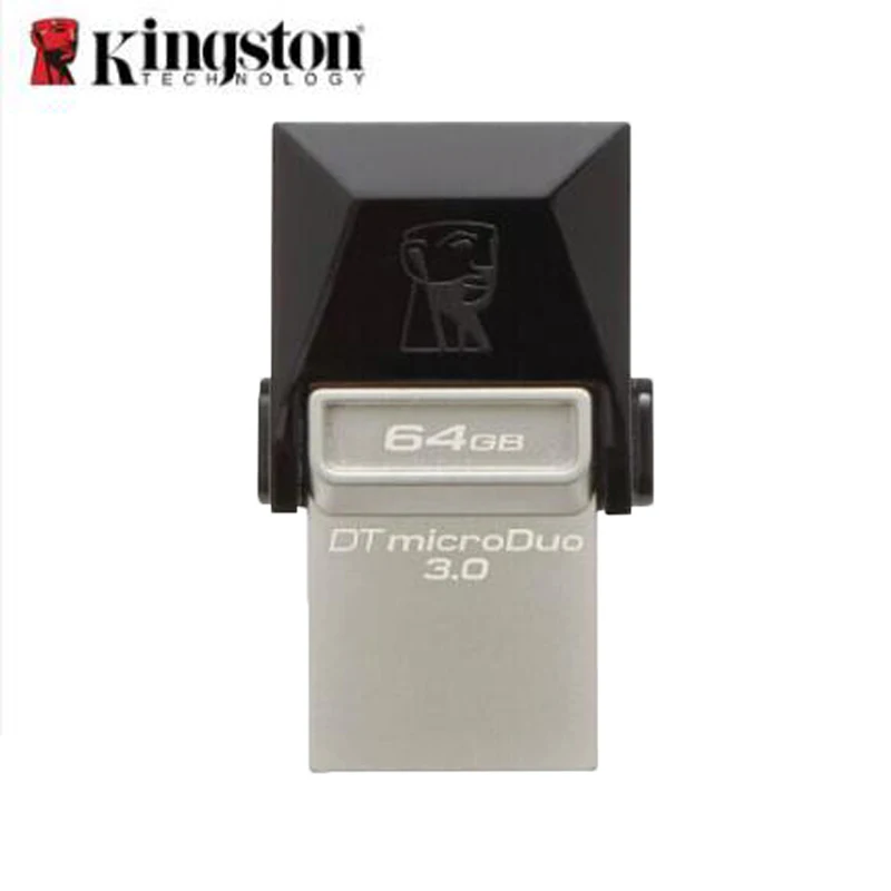 Kingston Dual OTG USB флеш-накопители высокая скорость 70 м/с флешки 64 Гб OTG USB 3,0 флеш-накопители DataTraveler microDuo 3,0