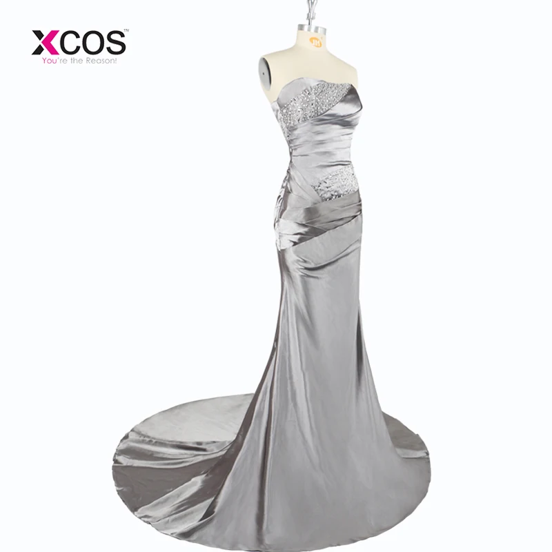 Brautjungfernkleid 2018 длинное серое платье подружки невесты для свадеб милое без рукавов