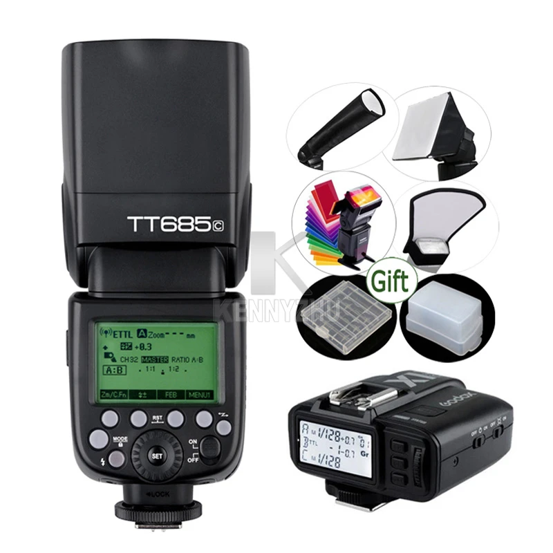 Godox Tt685c X1t C Wireless Flash Trigger E Ttl Ii 2 4g Hss 1 8000s Speedlite For Canon Eos 650d 600d 550d 6d 5d Mark Ii Iii Godox Tt685c Speedlite For Canonwireless Flash Aliexpress
