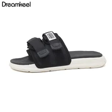 Новые сандалии без застежки; мужские слипперы на открытом воздухе пляжная обувь модные пары перетащите Женские и мужские сандалии обувь Y