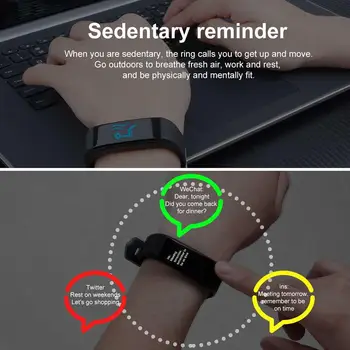 

ID115 PLUS Fitness Tracker, Sport Fitness Watch with Heart Rate Monitor, Activity Tracker, Sleep Monitor, Step Counter Calories