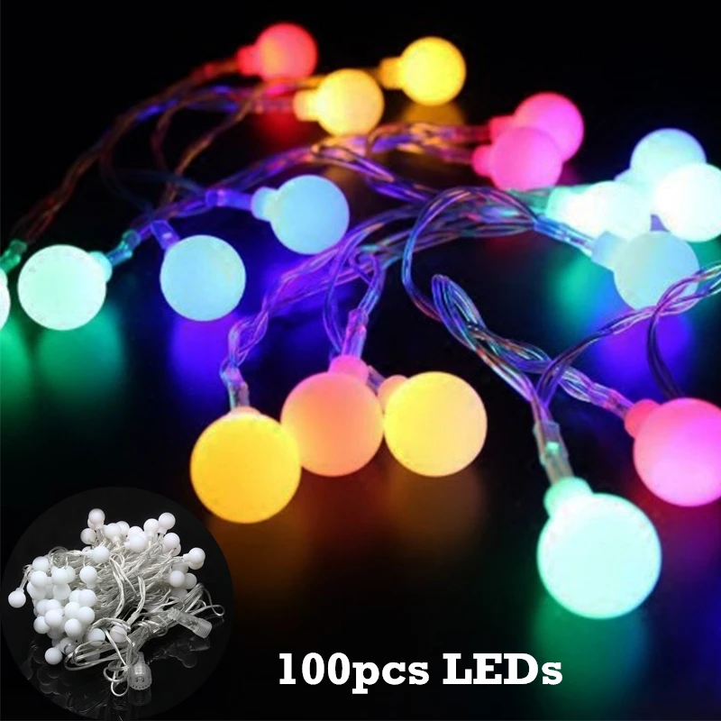 100pcs LEDS Multi Color String Twinkle Plug Lights Strips For Christmas