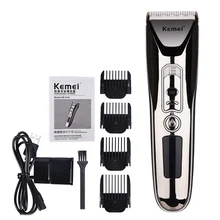 Kemei электрическая керамическая машинка для стрижки волос перезаряжаемый триммер для удаления волос Парикмахерская Машинка для стрижки волос стрижка триммер для бороды светодиодный